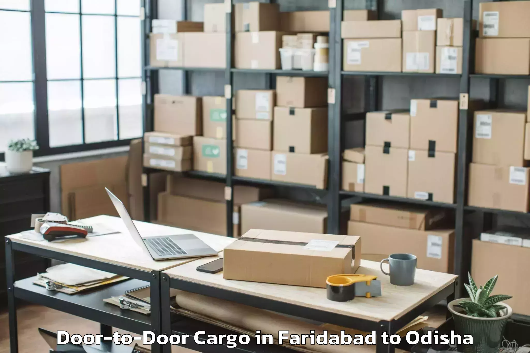 Professional Faridabad to Khariar Door To Door Cargo